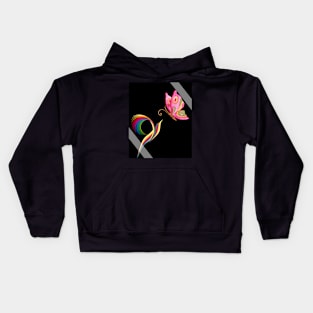 Bird and Butterfly Design Kids Hoodie